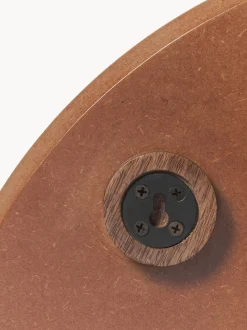 Specchio Rotondo Da Parete Con Mensola In Legno Sandro