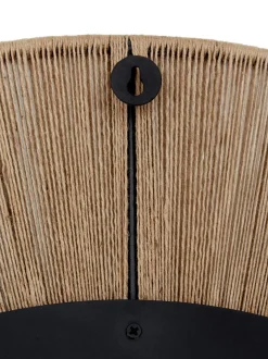 Specchio Rotondo Da Parete Con Cornice In Corda Beige Citra