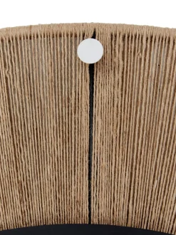 Specchio Rotondo Da Parete Con Cornice In Corda Beige Citra