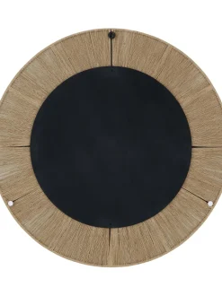 Specchio Rotondo Da Parete Con Cornice In Corda Beige Citra