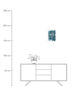Stampa Digitale Incorniciata White Ginko