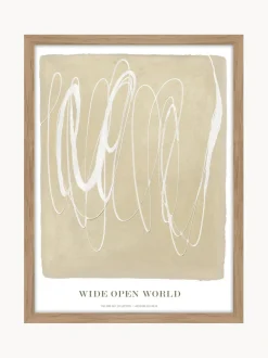 Stampa Digitale Incorniciata Wide Open World