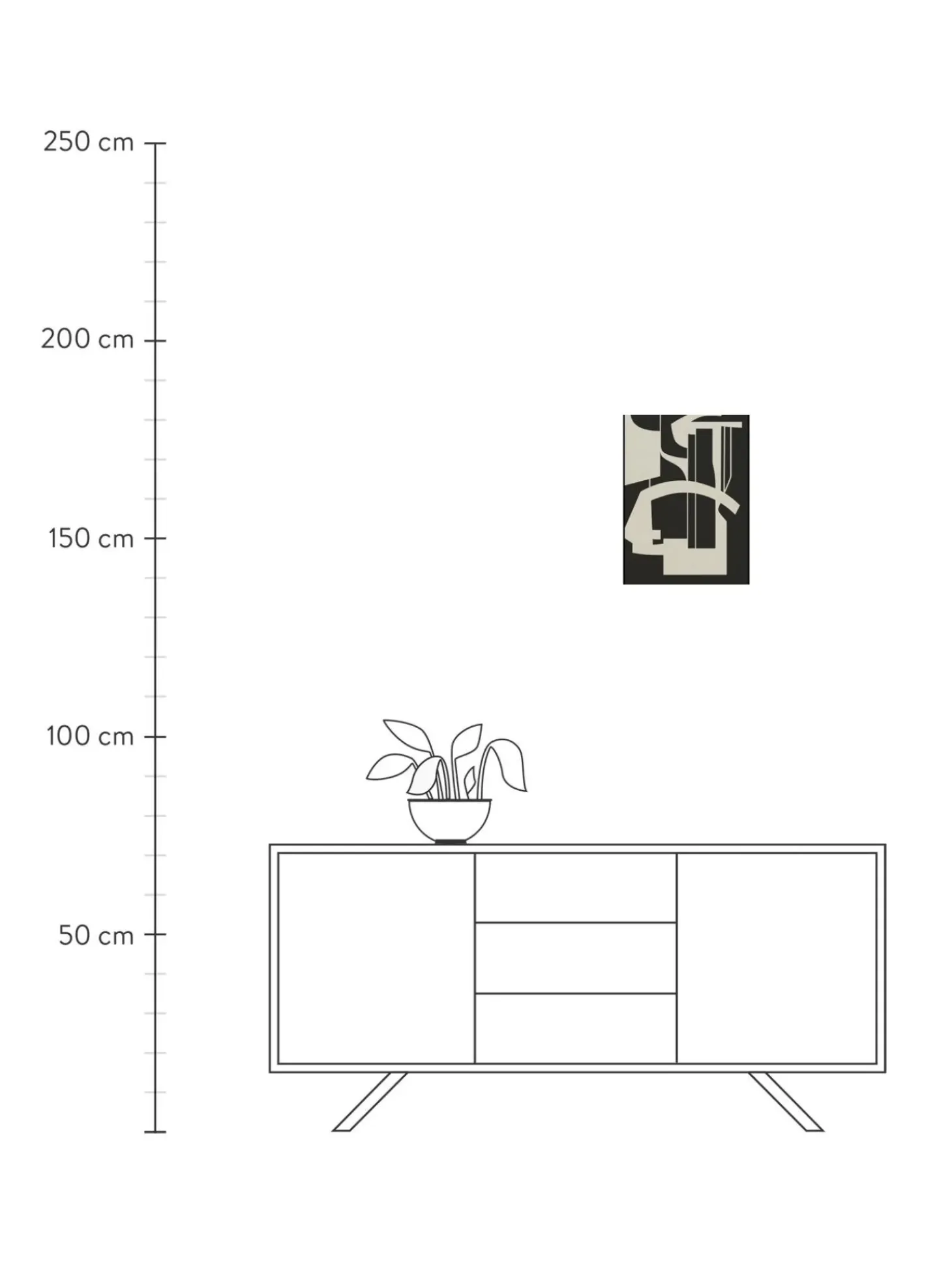 Stampa Digitale Incorniciata Silhouette