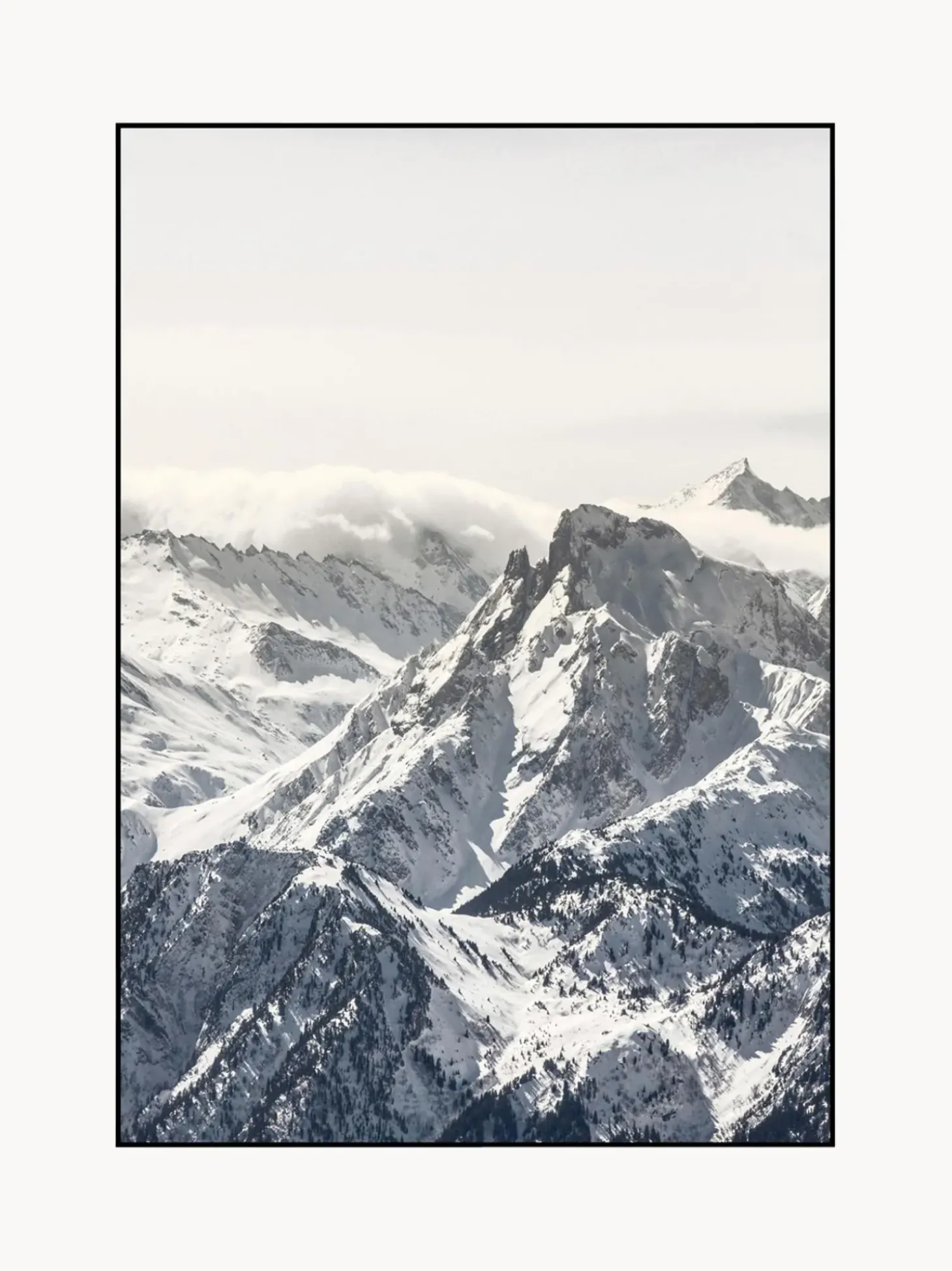 Stampa Digitale Incorniciata White Mountain