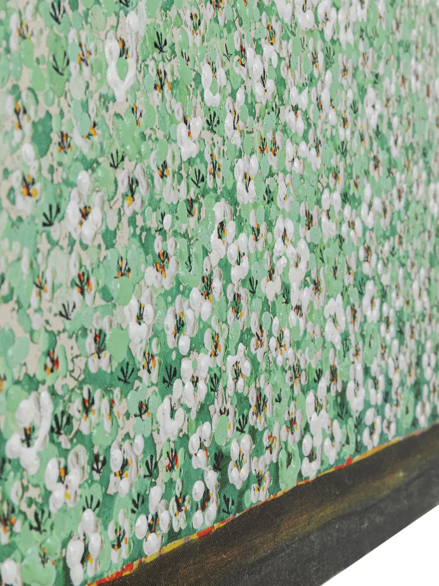 Stampa Su Tela Dipinta A Mano Flower Boat