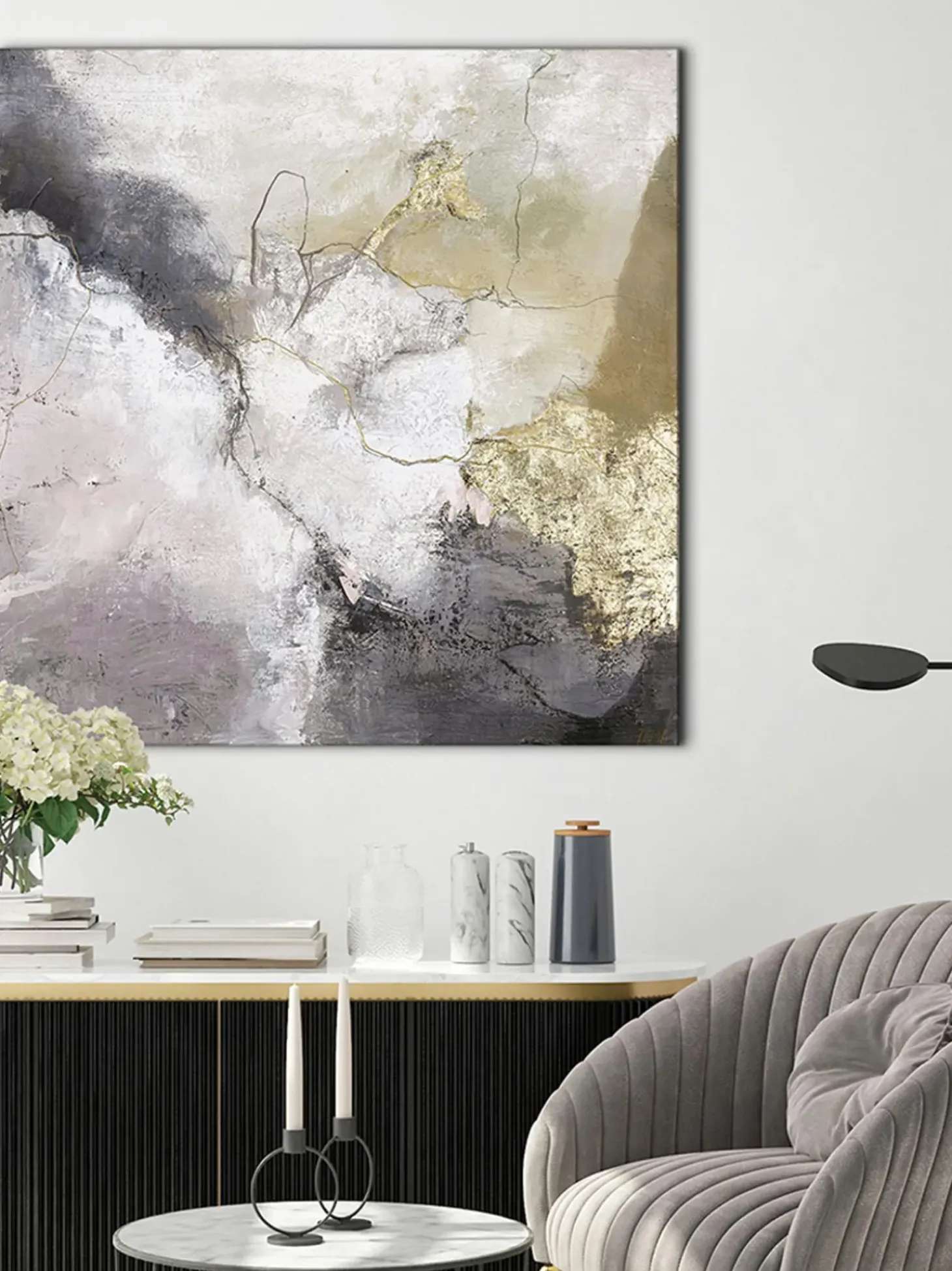 Stampa Su Tela Dipinta A Mano Freja Secret Life