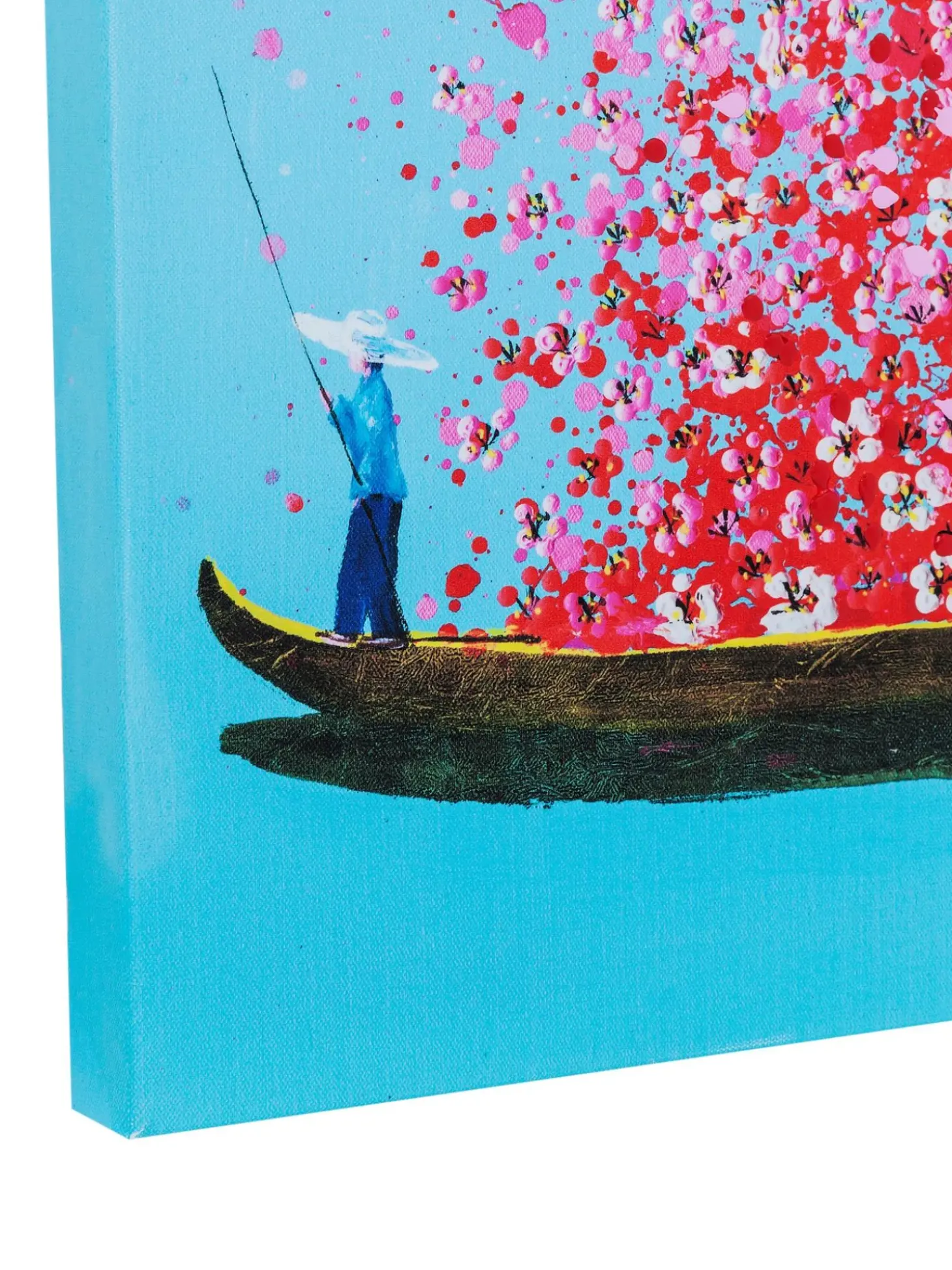 Stampa Su Tela Flower Boat