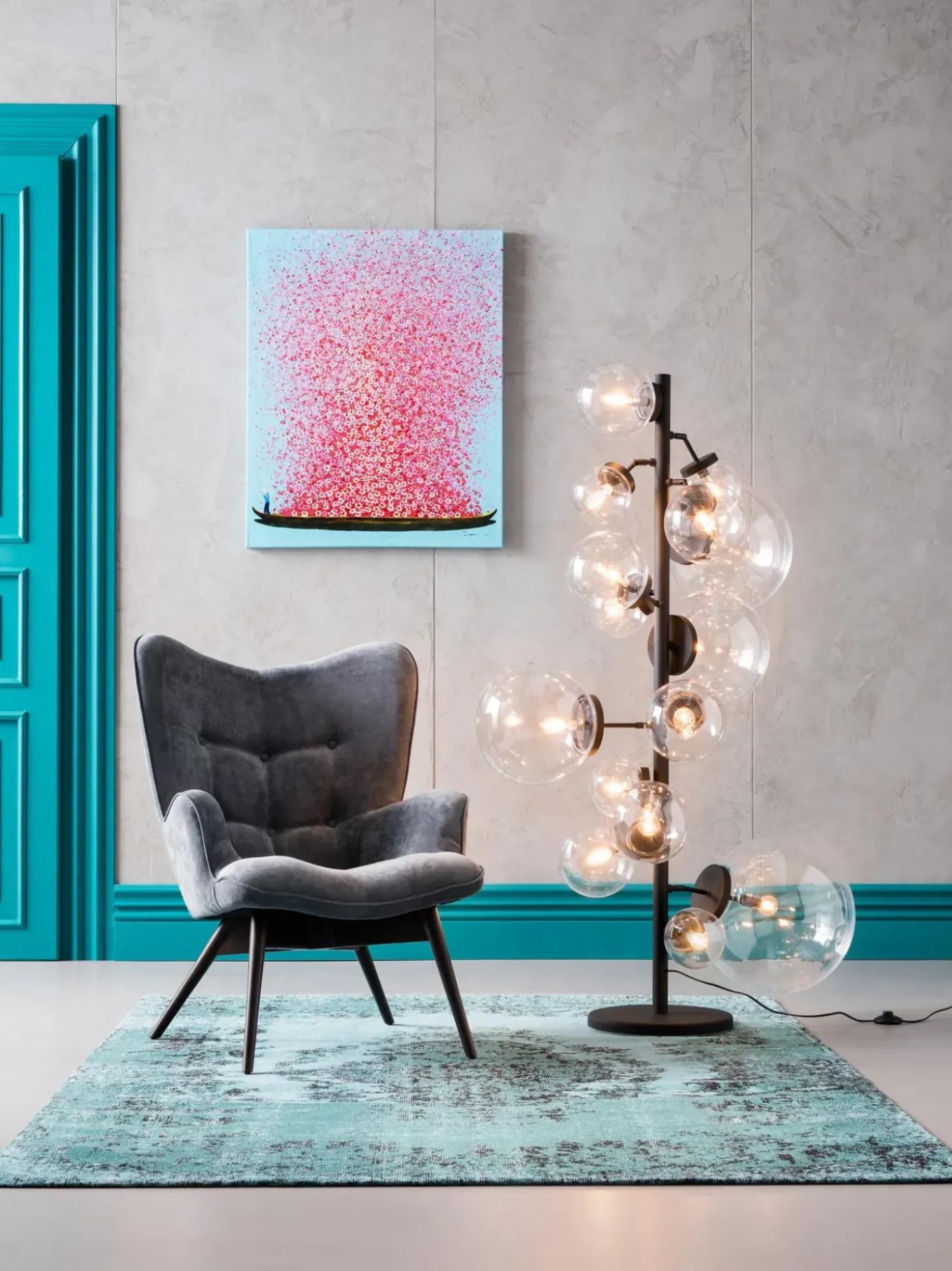 Stampa Su Tela Flower Boat