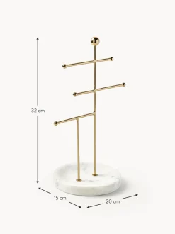 Stand Portagioie Con Base In Marmo Selina