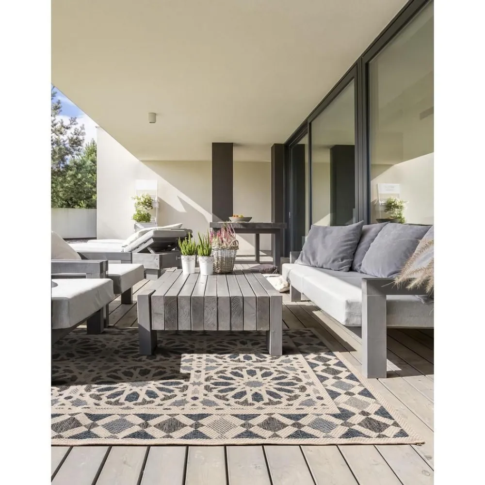 Tappeto Da Interno-Esterno Con Motivo Floreale River*Benuta Outlet