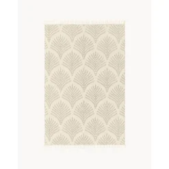 Tappeto In Cotone A Tessitura Piatta Con Bordo Sfrangiato Klara*Westwing Collection Fashion