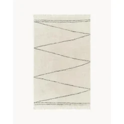 Tappeto In Cotone Fatto A Mano Con Motivo A Zigzag E Frange Asisa*Westwing Collection Sale