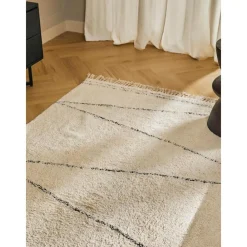 Tappeto In Cotone Fatto A Mano Con Motivo A Zigzag E Frange Asisa*Westwing Collection Sale