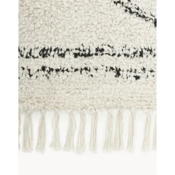 Tappeto In Cotone Fatto A Mano Con Motivo A Zigzag E Frange Asisa*Westwing Collection Sale