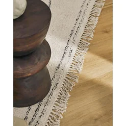 Tappeto In Cotone Fatto A Mano Con Motivo A Zigzag E Frange Asisa*Westwing Collection Sale