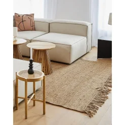 Tappeto In Juta Fatto A Mano Con Frange Naturals*Westwing Collection Best