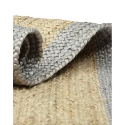 Tappeto In Juta Taftato A Mano Con Bordo Grigio Shanta*Westwing Collection Discount