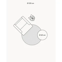 Tappeto In Lana Rotondo Taftato A Mano Rory*Westwing Collection New