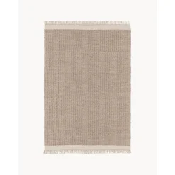 Tappeto In Lana Tessuto A Mano Con Frange Kim*Benuta New