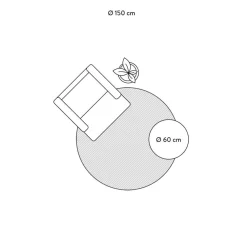 Tappeto Rotondo A Pelo Lungo Blu Petrolio Davin, Fatto A Mano*Westwing Collection Discount