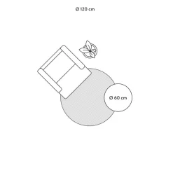 Tappeto Rotondo Da Interno-Esterno Toronto*Westwing Collection Clearance