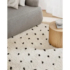 Tappeto Rotondo E Soffice A Pelo Lungo A Pois Ayana*Westwing Collection Best