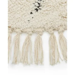 Tappeto Rotondo In Cotone Taftato A Mano Con Motivo Rombi Bina*Westwing Collection Sale