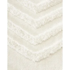 Tappeto Rotondo In Cotone Con Struttura In Rilievo Ziggy*Westwing Collection Discount