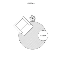 Tappeto Rotondo In Cotone Lavabile Trace*Lorena Canals Outlet