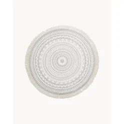 Tappeto Rotondo In Cotone Tessuto A Mano Benji*Westwing Collection Hot