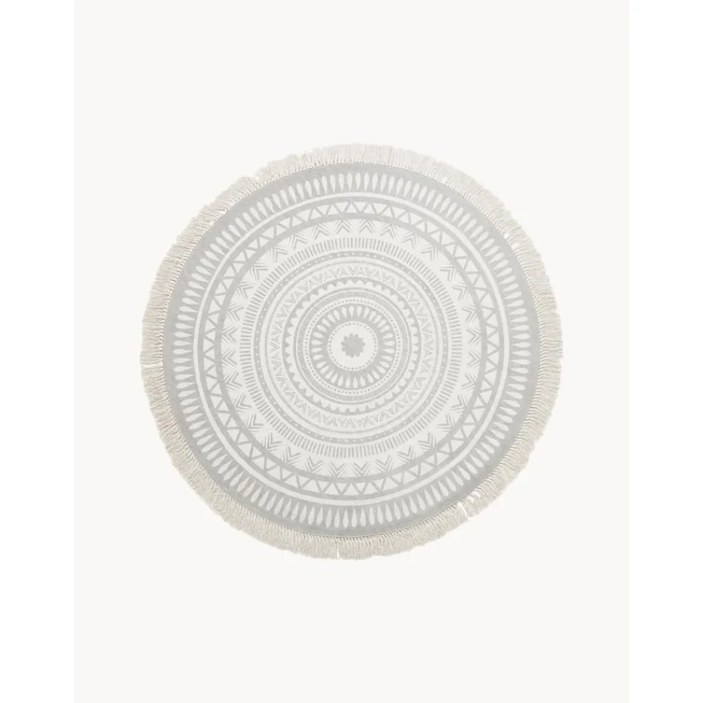 Tappeto Rotondo In Cotone Tessuto A Mano Benji*Westwing Collection Hot