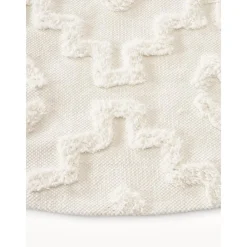 Tappeto Rotondo In Cotone Con Struttura In Rilievo Idris*Westwing Collection Fashion