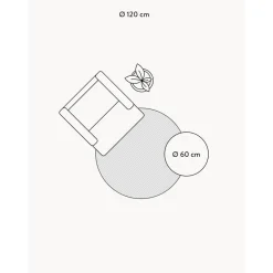 Tappeto Rotondo In Cotone Con Struttura In Rilievo Idris*Westwing Collection Fashion