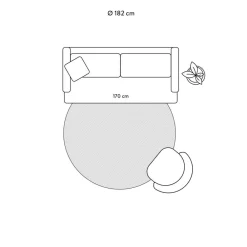Tappeto Rotondo In Juta Benita*Bloomingville Hot
