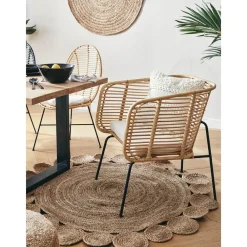 Tappeto Rotondo In Juta Fatto A Mano Niago*Westwing Collection Sale