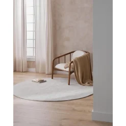 Tappeto Rotondo In Viscosa Tessuto A Mano Jane*Westwing Collection Hot