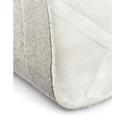 Tappeto Rotondo In Viscosa Con Motivo Rombi Shiny*Westwing Collection New