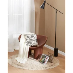 Tappeto Rotondo Soffice A Pelo Lungo Con Frange Dreamy*Westwing Collection New