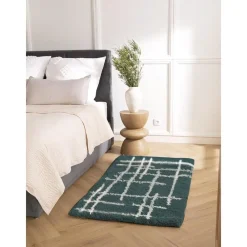 Tappeto Soffice Fatto A Mano A Pelo Lungo Color Petrolio Amelie*Westwing Collection Fashion