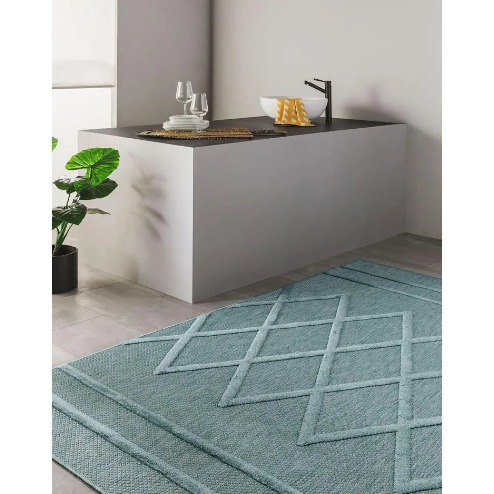 Tappeto Taftato A Mano Da Interno-Esterno Con Motivo A Rilievo Bonte*Benuta New