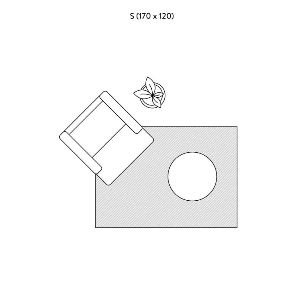 Tappeto Taftato A Mano Da Interno-Esterno Con Motivo A Rilievo Bonte*Benuta New