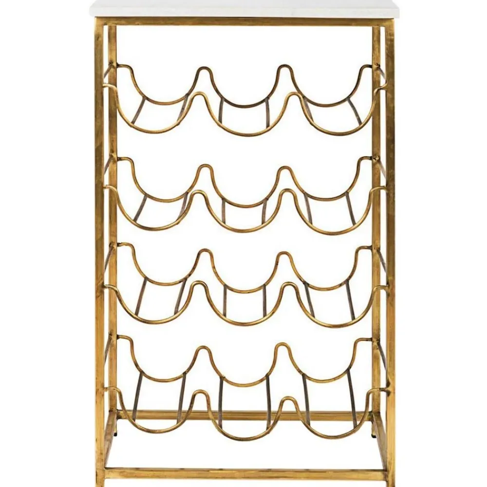 Tavolino Con Piano In Marmo E Portabottiglie Marmol*Bizzotto Sale