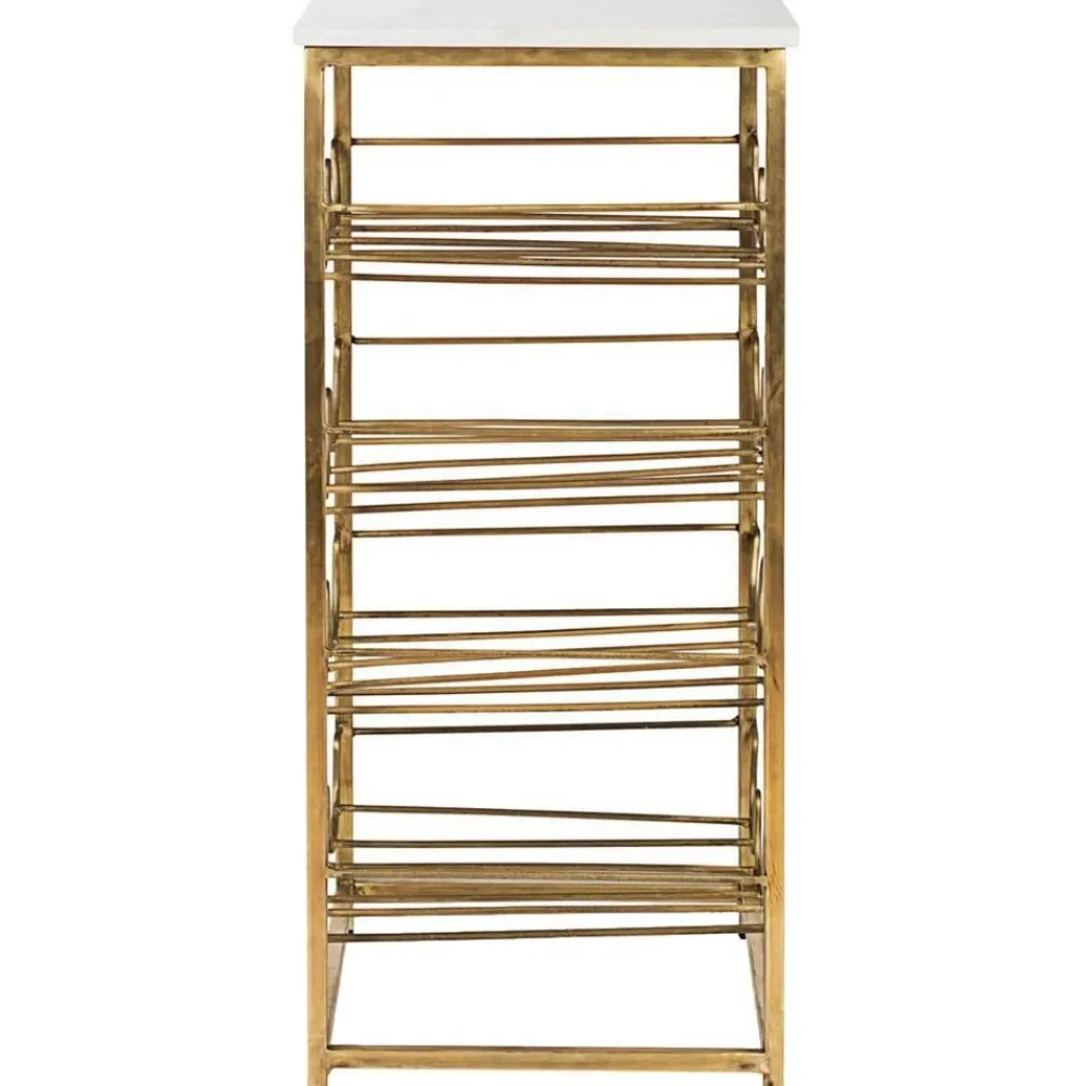 Tavolino Con Piano In Marmo E Portabottiglie Marmol*Bizzotto Sale