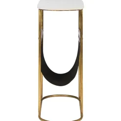 Tavolino Con Piano In Marmo E Portariviste Marmol*Bizzotto Outlet