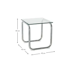 Tavolino Con Piano In Vetro Lulu*Pastill Sale