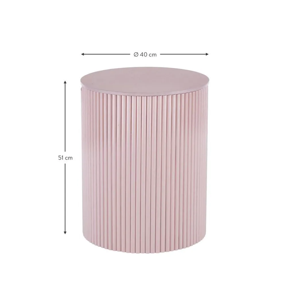 Tavolino Contenitore Rotondo Nele*Westwing Collection Outlet