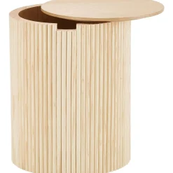 Tavolino Contenitore Rotondo In Legno Nele*Westwing Collection Best