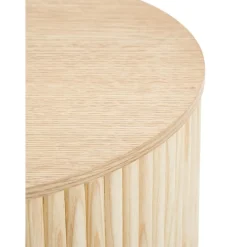 Tavolino Contenitore Rotondo In Legno Nele*Westwing Collection Best