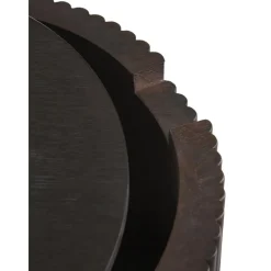 Tavolino Contenitore Rotondo In Legno Nele*Westwing Collection New