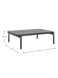 Tavolino Da Giardino Con Piano In Vetro Florencia